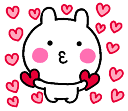 rabbit heart 2 sticker #1170826