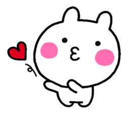 rabbit heart 2 sticker #1170828