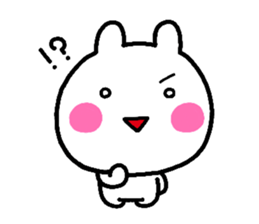 rabbit heart 2 sticker #1170835