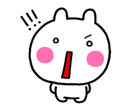 rabbit heart 2 sticker #1170838