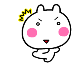 rabbit heart 2 sticker #1170840