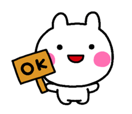 rabbit heart 2 sticker #1170842