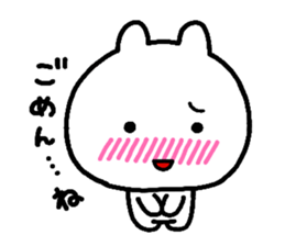 rabbit heart 2 sticker #1170847