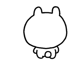 rabbit heart 2 sticker #1170853