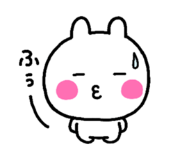 rabbit heart 2 sticker #1170857