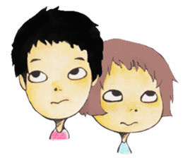 ha-kun and a-chan sticker #1171885