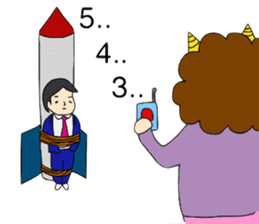 Businessman and His-Wife-the-DEVIL sticker #1172395