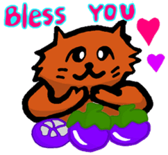 Meow Jung: the Mangosteen Cat sticker #1173232