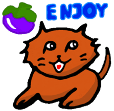 Meow Jung: the Mangosteen Cat sticker #1173233