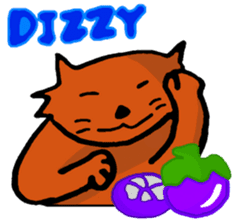 Meow Jung: the Mangosteen Cat sticker #1173238