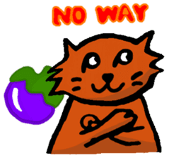 Meow Jung: the Mangosteen Cat sticker #1173240