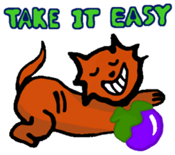Meow Jung: the Mangosteen Cat sticker #1173243