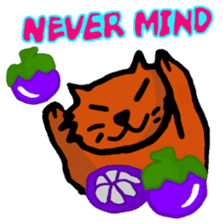 Meow Jung: the Mangosteen Cat sticker #1173244