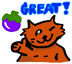 Meow Jung: the Mangosteen Cat sticker #1173245