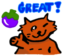 Meow Jung: the Mangosteen Cat sticker #1173245