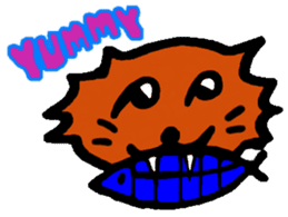 Meow Jung: the Mangosteen Cat sticker #1173246