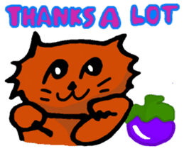 Meow Jung: the Mangosteen Cat sticker #1173250