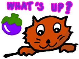 Meow Jung: the Mangosteen Cat sticker #1173252