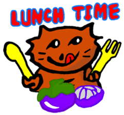 Meow Jung: the Mangosteen Cat sticker #1173254