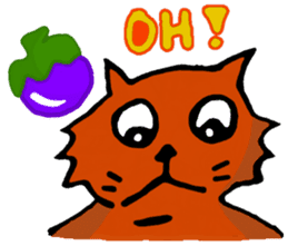 Meow Jung: the Mangosteen Cat sticker #1173257