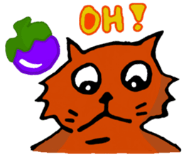 Meow Jung: the Mangosteen Cat sticker #1173257