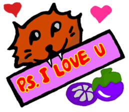 Meow Jung: the Mangosteen Cat sticker #1173259