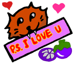 Meow Jung: the Mangosteen Cat sticker #1173259