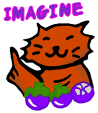 Meow Jung: the Mangosteen Cat sticker #1173262