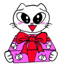 Score lop-eared cat sticker #1173390