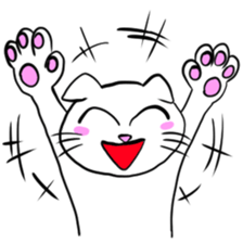 Score lop-eared cat sticker #1173391