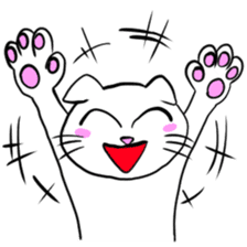 Score lop-eared cat sticker #1173391