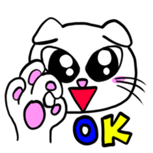 Score lop-eared cat sticker #1173399