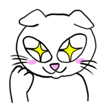 Score lop-eared cat sticker #1173414