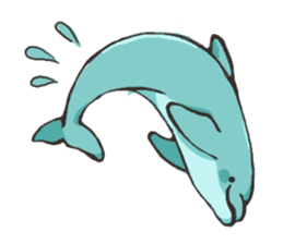 Dolphin Sticker sticker #1174584