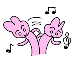 rabbit kawaii world sticker #1174751