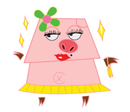 PINKY pig sticker #1174792