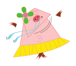 PINKY pig sticker #1174800