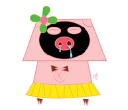 PINKY pig sticker #1174809