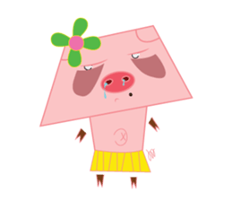 PINKY pig sticker #1174820
