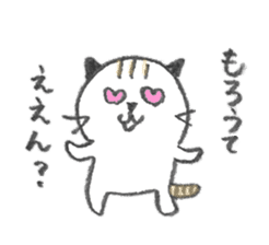 a cat with a Hiroshima accent sticker #1175098