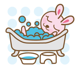 Rabbit which dances hula   "nani" sticker #1175575