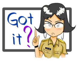 Kru Janjao - The Teacher (ENG) sticker #1176442