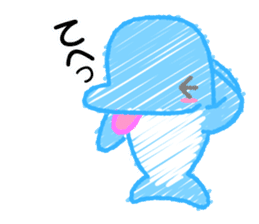 Scribble Dolphin Dol2 Diving section sticker #1176631