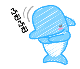 Scribble Dolphin Dol2 Diving section sticker #1176632
