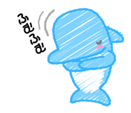 Scribble Dolphin Dol2 Diving section sticker #1176632