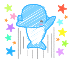 Scribble Dolphin Dol2 Diving section sticker #1176634