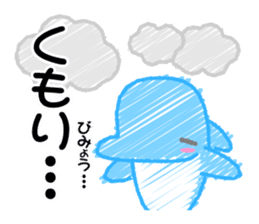 Scribble Dolphin Dol2 Diving section sticker #1176637