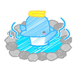 Scribble Dolphin Dol2 Diving section sticker #1176659