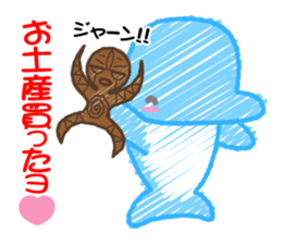 Scribble Dolphin Dol2 Diving section sticker #1176664