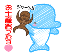 Scribble Dolphin Dol2 Diving section sticker #1176664